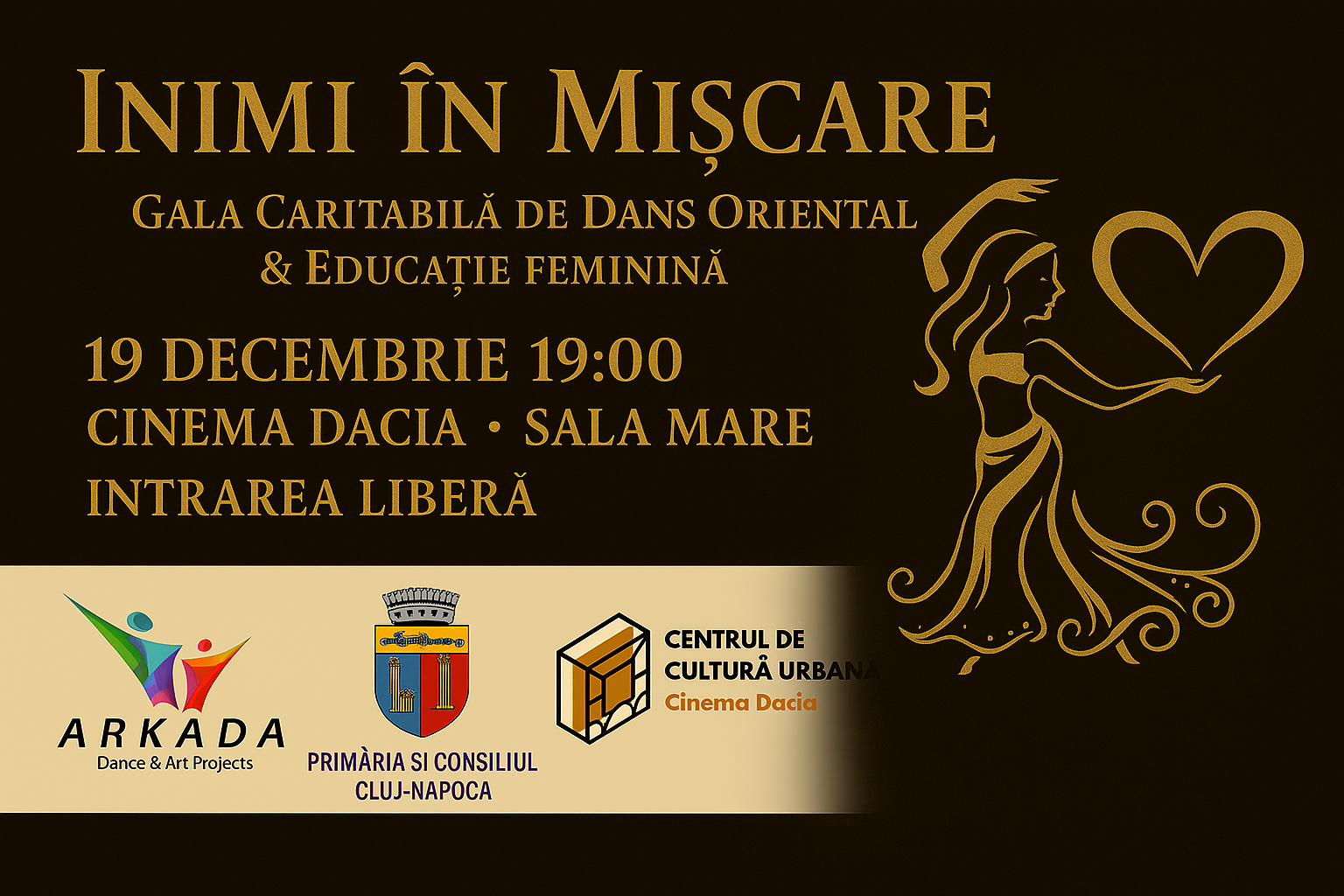 INIMI ÎN MIȘCARE Gala Caritabilă de Dans Oriental & Educație Feminină