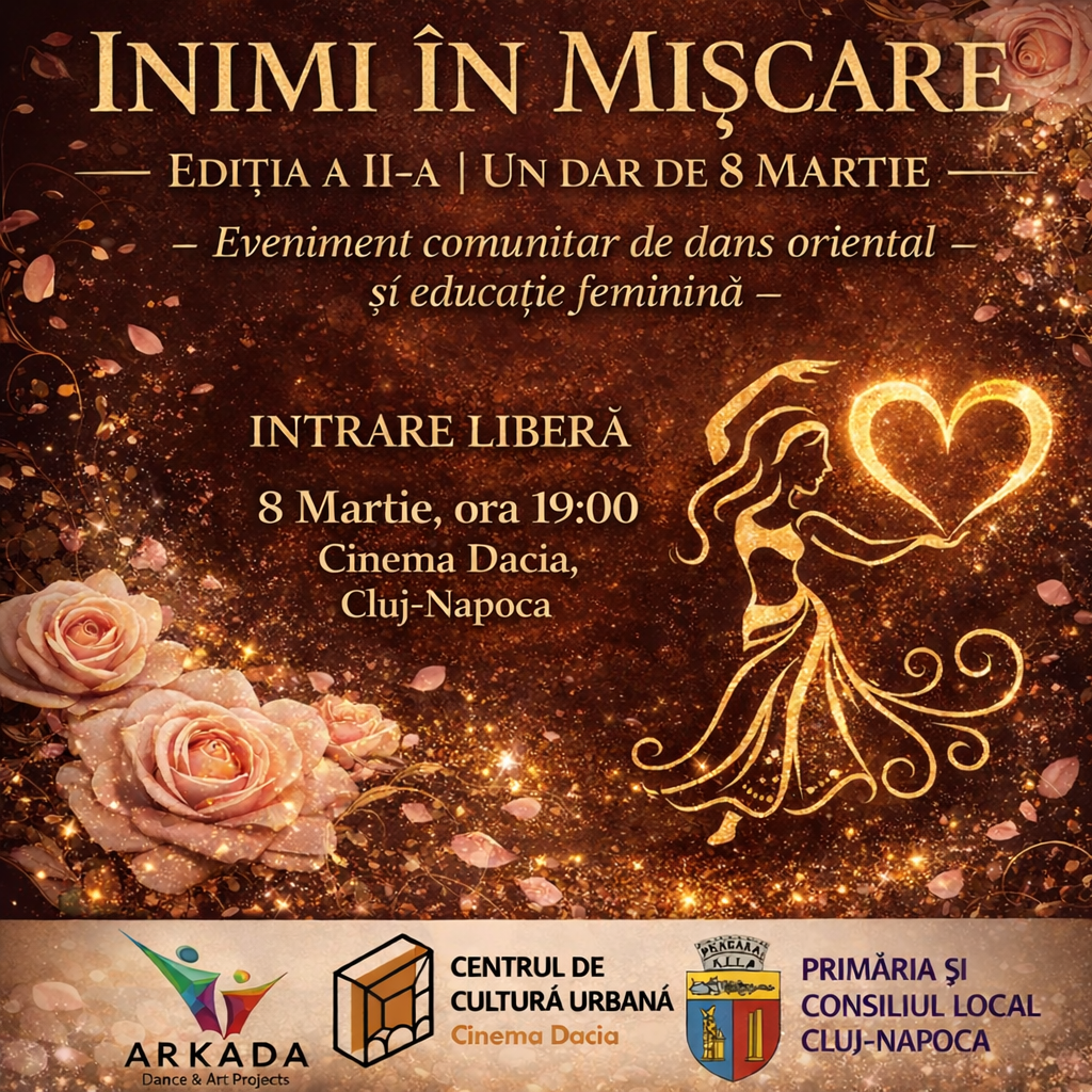 Inimi în Mișcare – Spectacol de Dans Oriental | 8 Martie Cluj