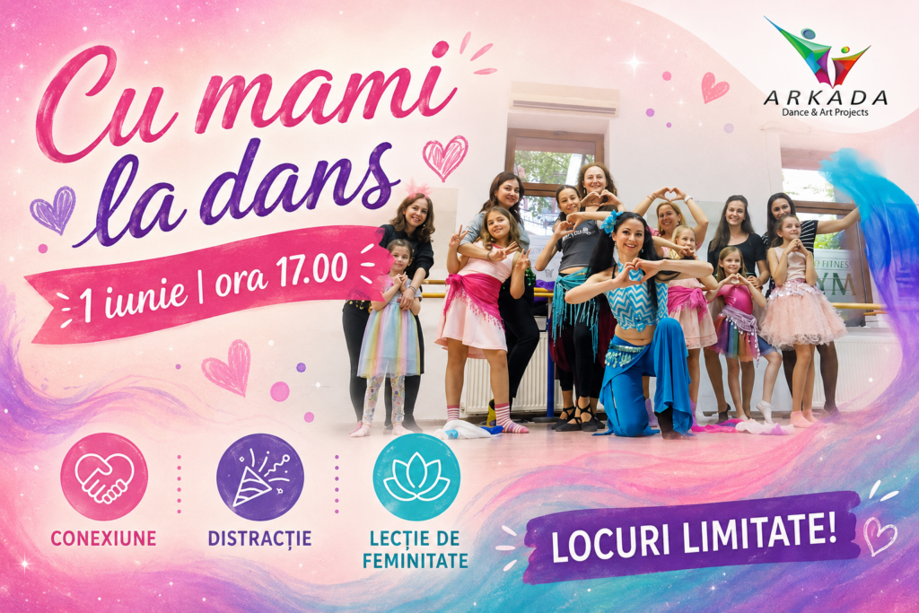 mamă și fiică la curs de belly dance în Cluj-Napoca la Arkada Dance & Art Projects