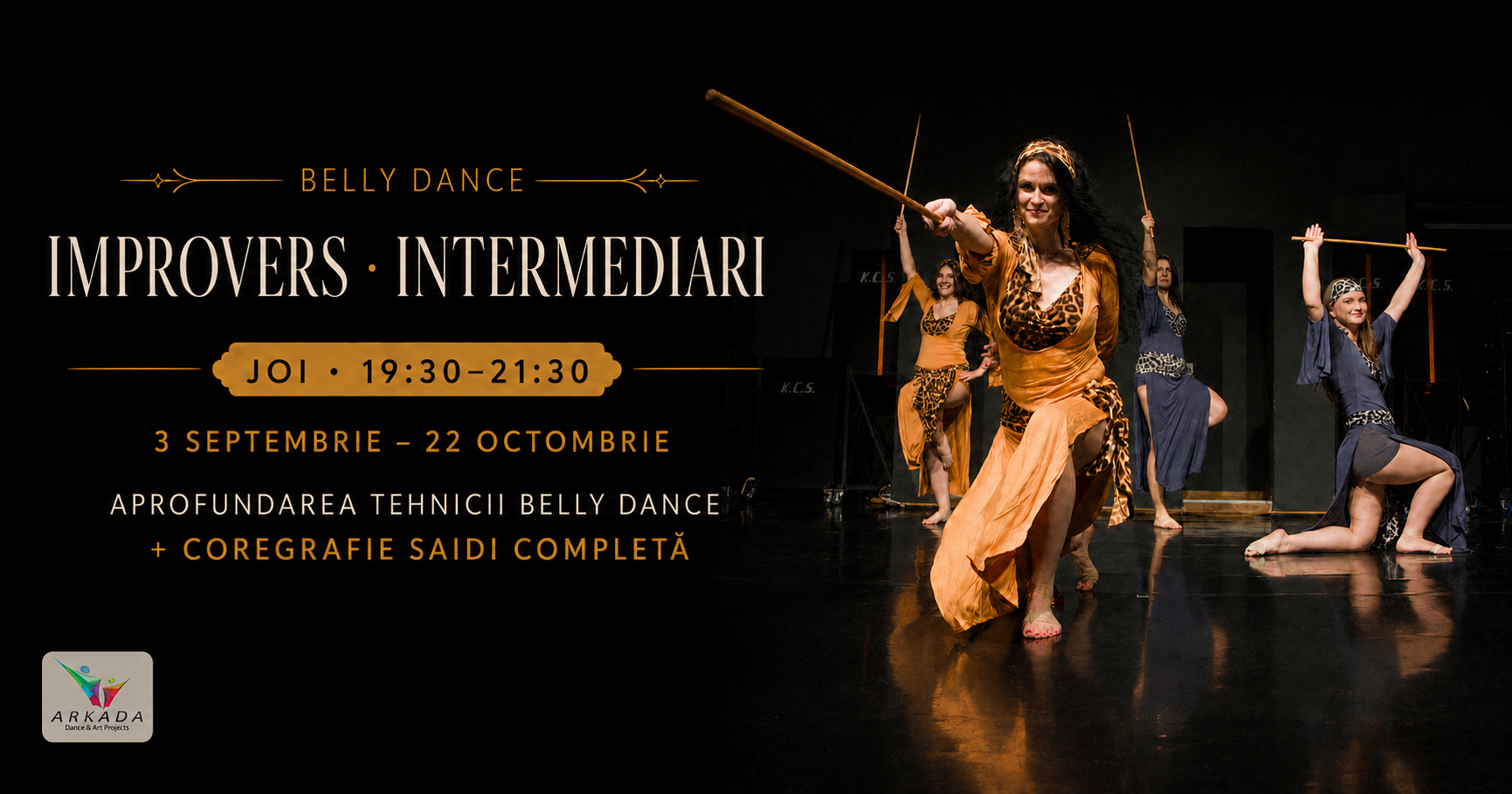Curs Belly Dance Cluj-Napoca – Saidi Improvers ARKADA Dance & Art